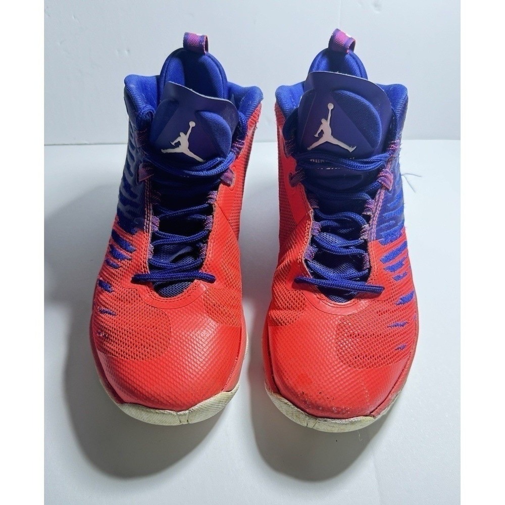 Jordan Super.Fly 5 kids size 7Y basketball shoes red blue 844689-404
